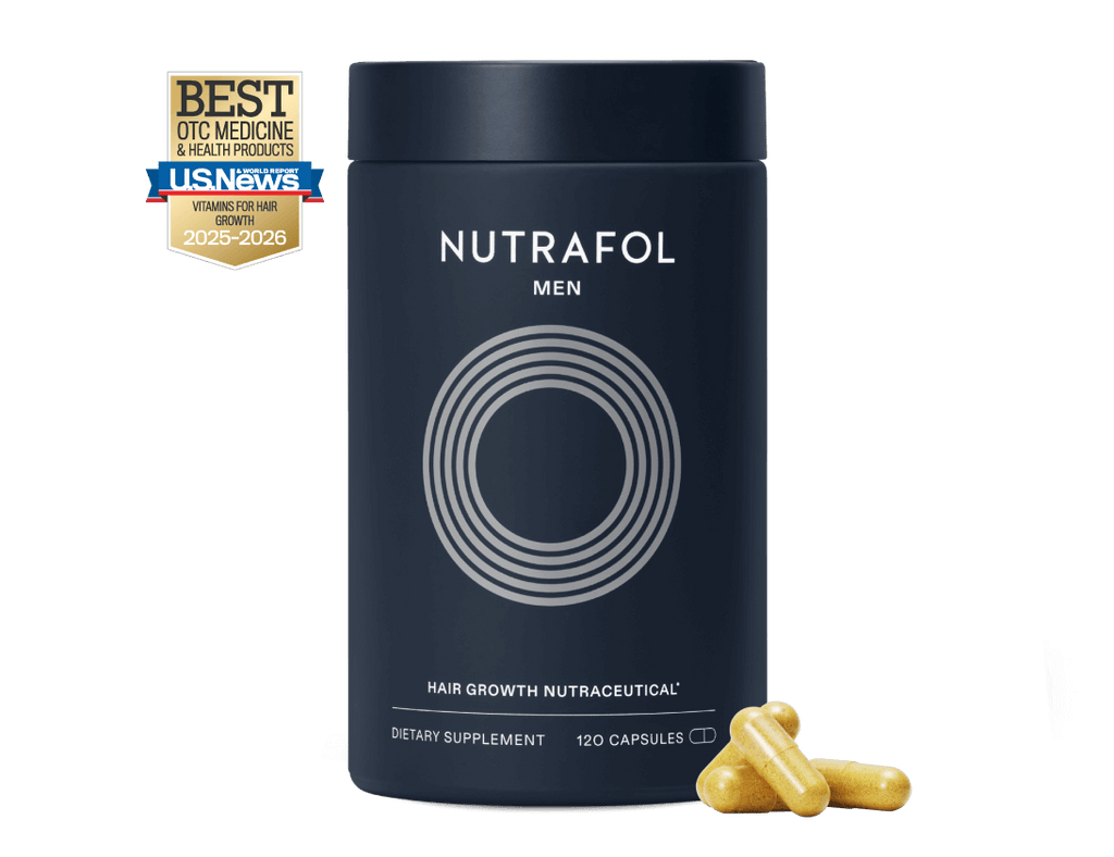 Nutrafol Men——Supports visibly thicker, fuller hair and scalp coverage in men 18-49.1