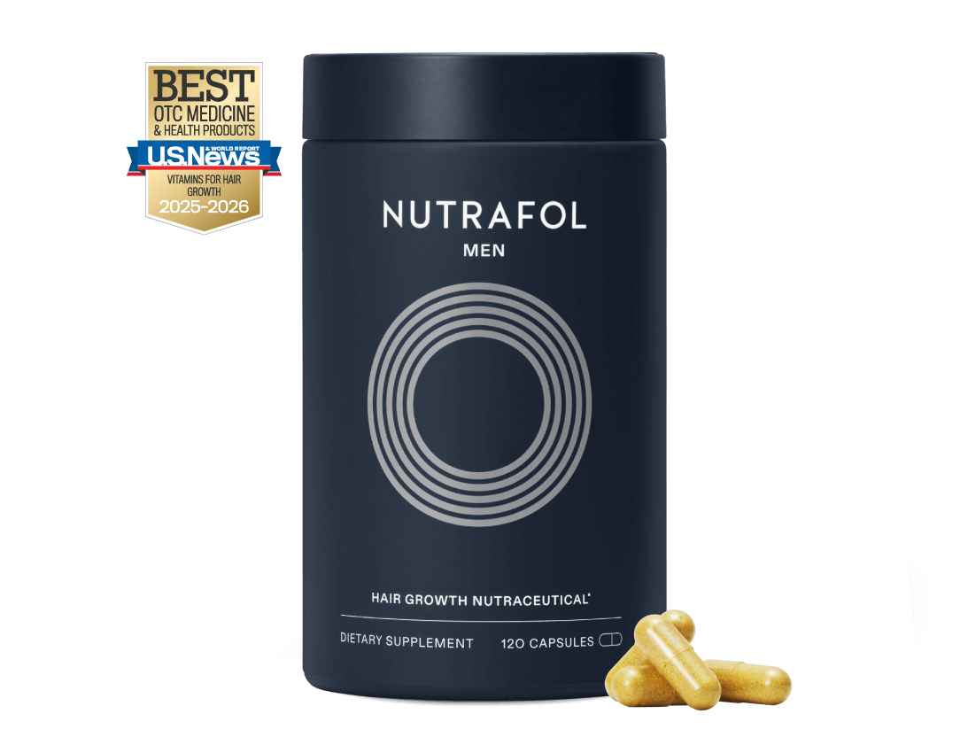 Nutrafol Men——Supports visibly thicker, fuller hair and scalp coverage in men 18-49.1
