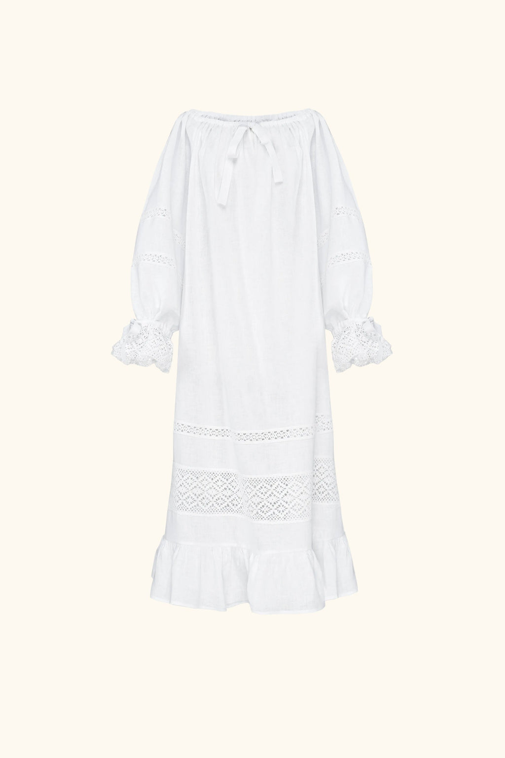 Romantica Lounge Dress in White