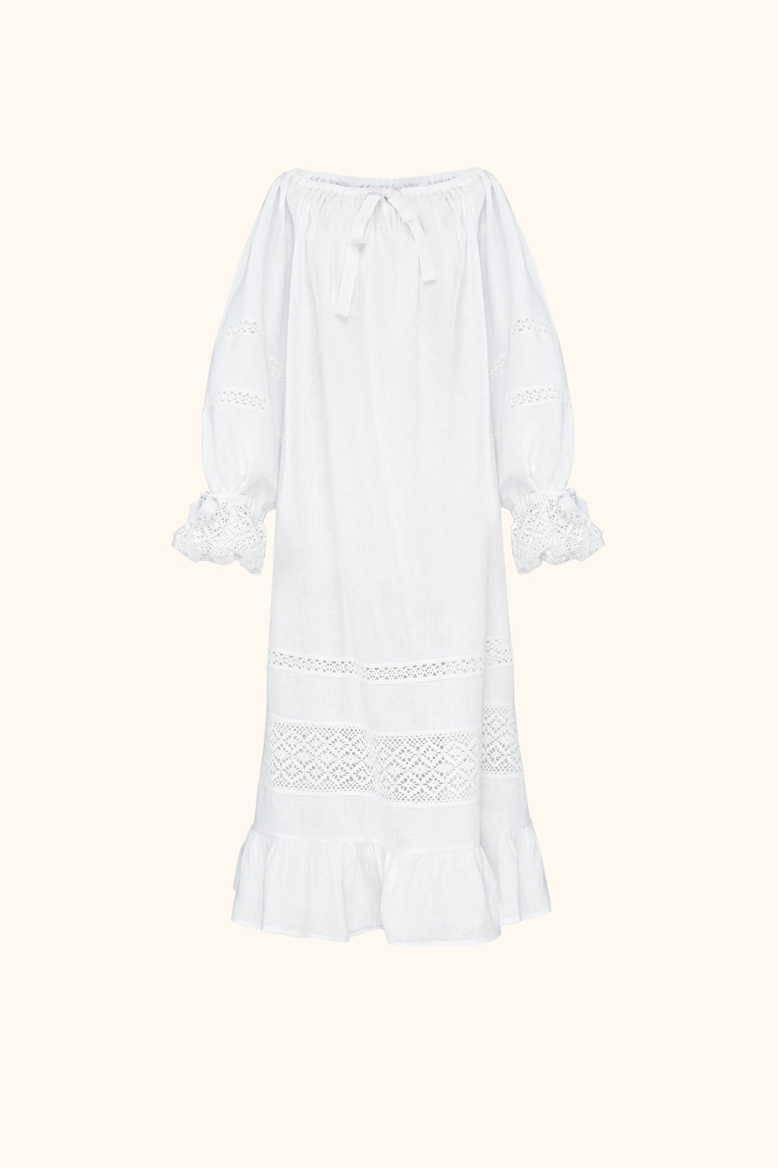 Romantica Lounge Dress in White
