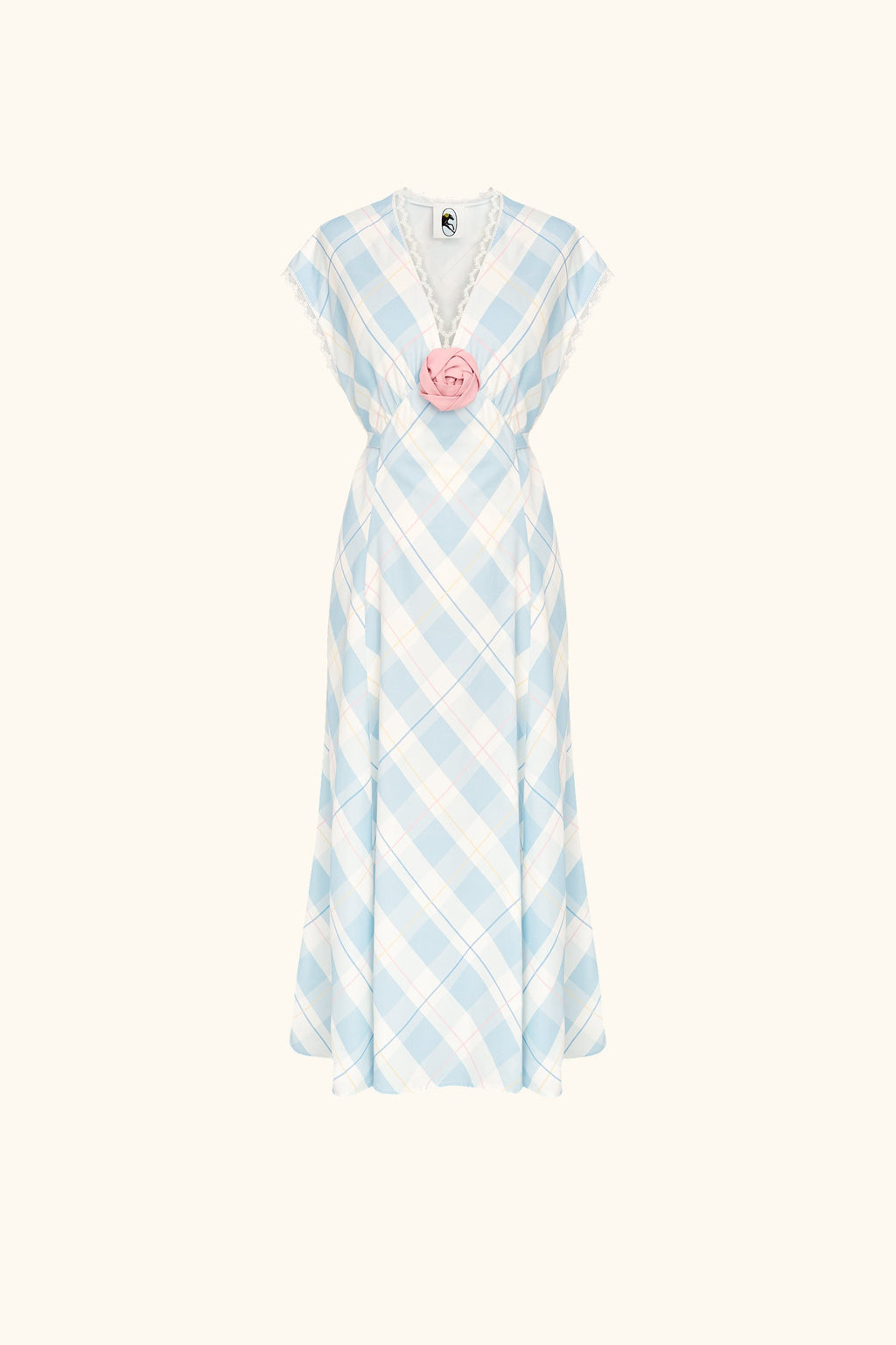 Genus Floral-Appliqué Midi Dress