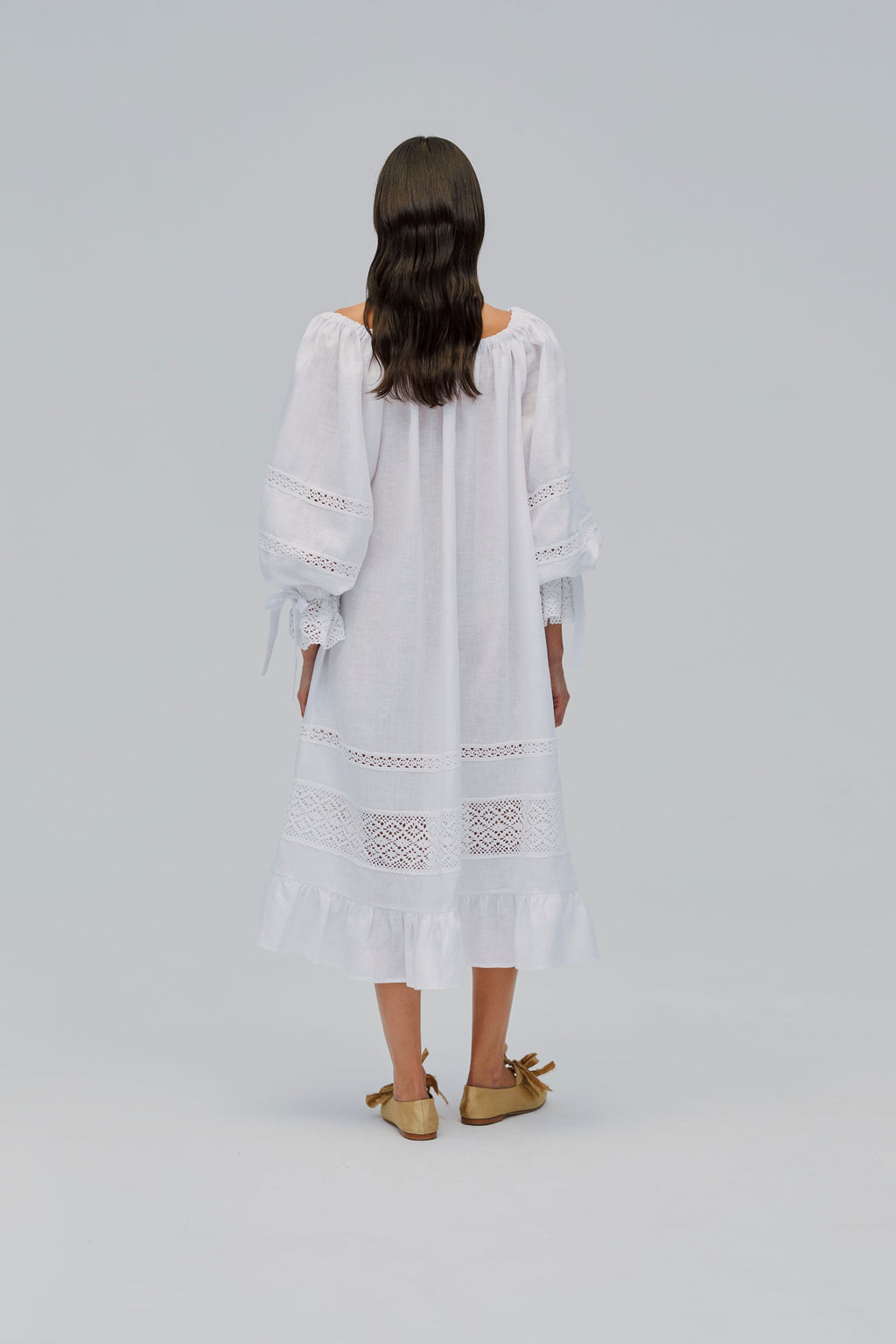 Romantica Lounge Dress in White