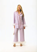 Iconic Party Pajama Suit with Feathers