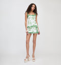 The Tyla Skirt - White Delft Bouquet