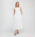The Christina Nap Dress - White Trellis Broderie
