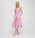 The Ellie Nap Dress - Pink Delft Bouquet