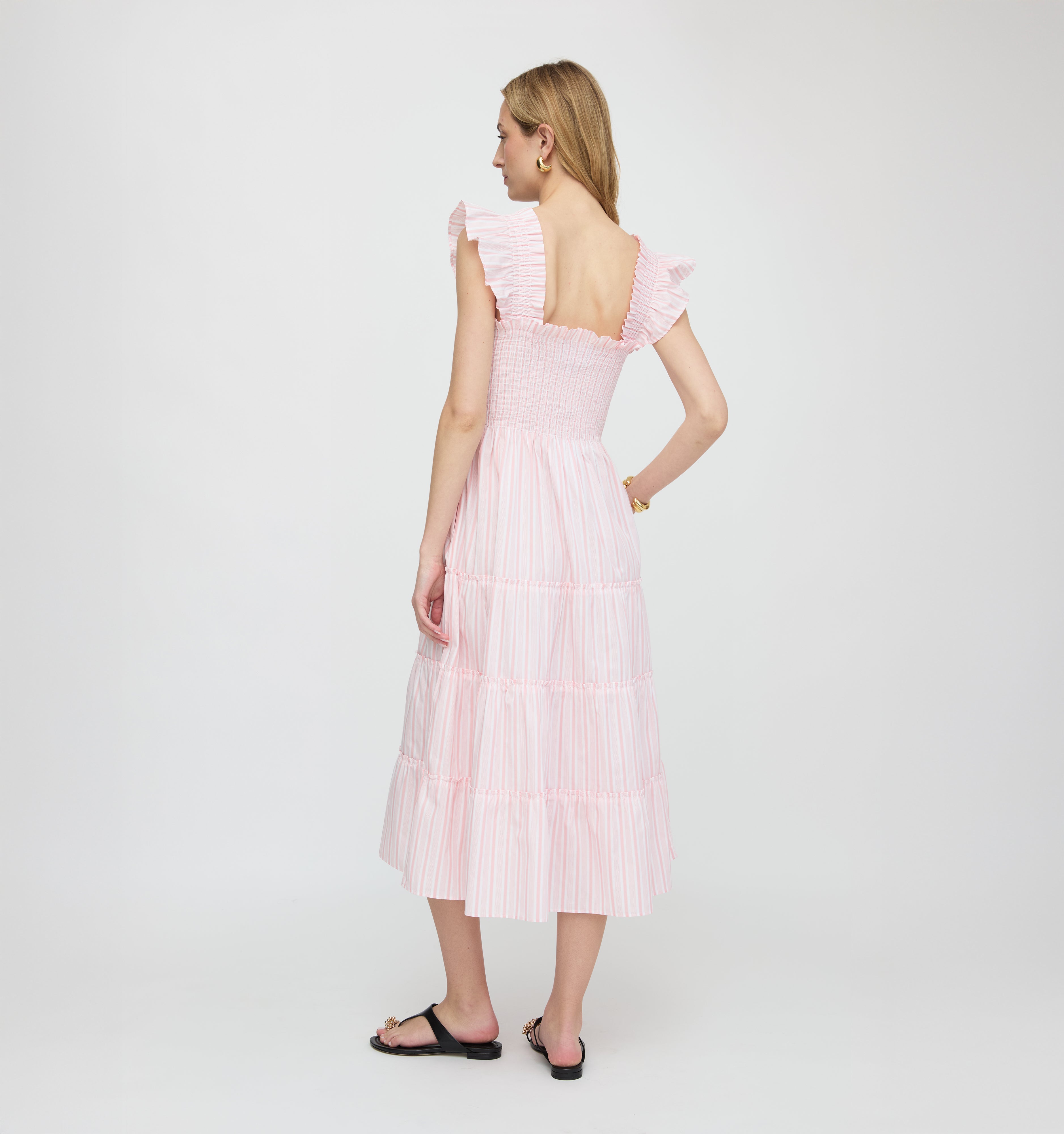 The Ellie Nap Dress - Pink Variegated Stripe