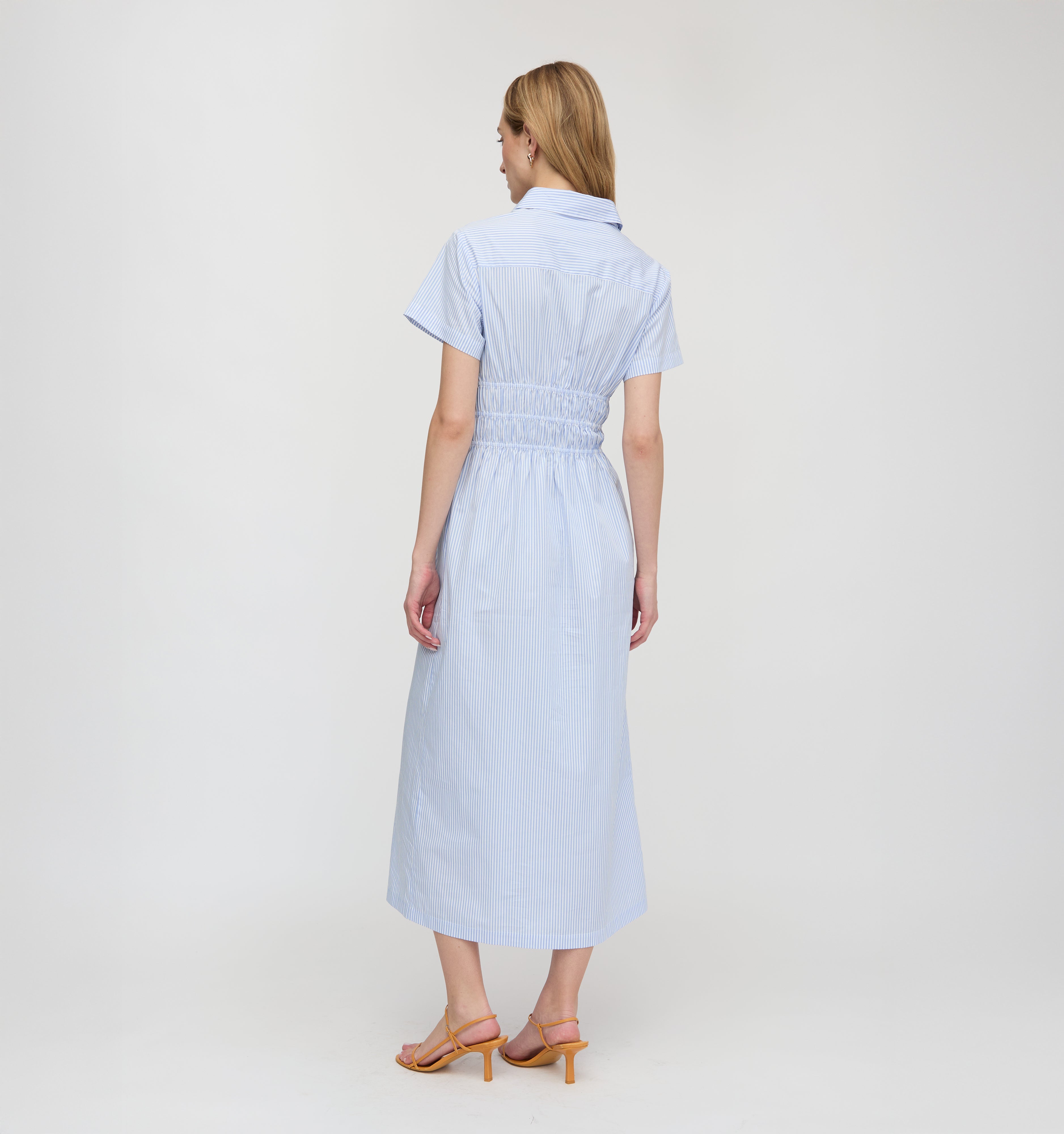 The Jamie Nap Dress - Blue/White Stripe