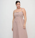The Larissa Nap Dress - Cognac Gingham