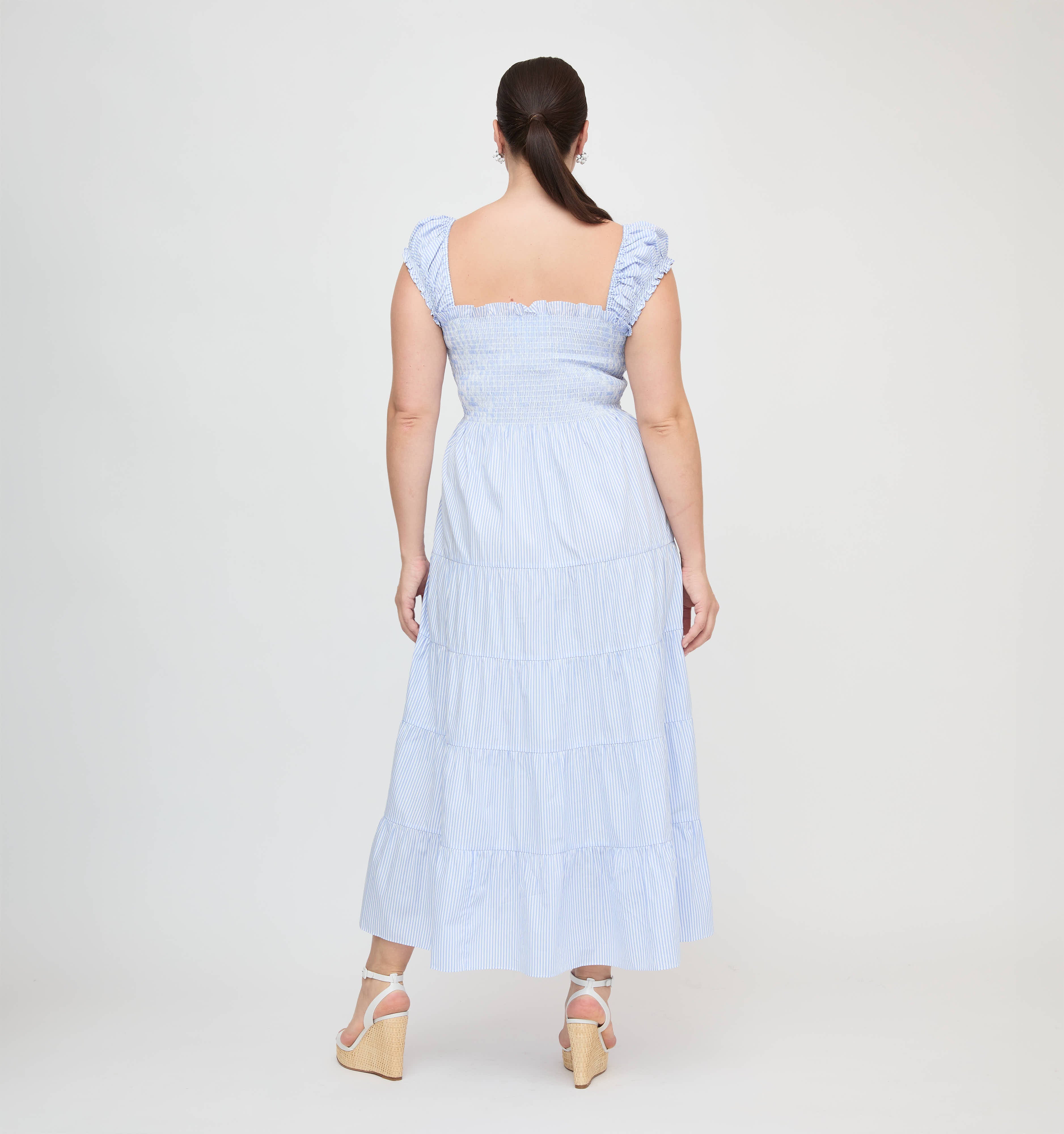 The Stella Nap Dress - Blue/White Stripe